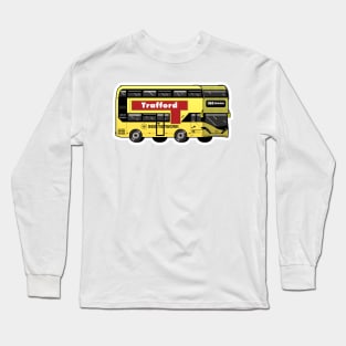 Trafford Transport for Greater Manchester (TfGM) Bee Network yellow bus Long Sleeve T-Shirt